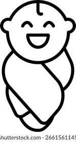 Baby Line Vektor Icon Design