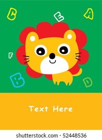 baby lion arrival tag
