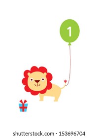 baby lion first birthday
