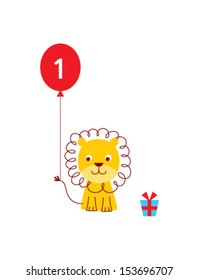 baby lion first birthday