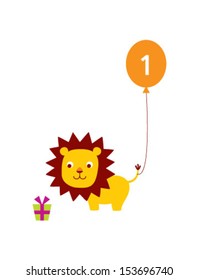 baby lion first birthday