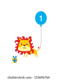 baby lion first birthday