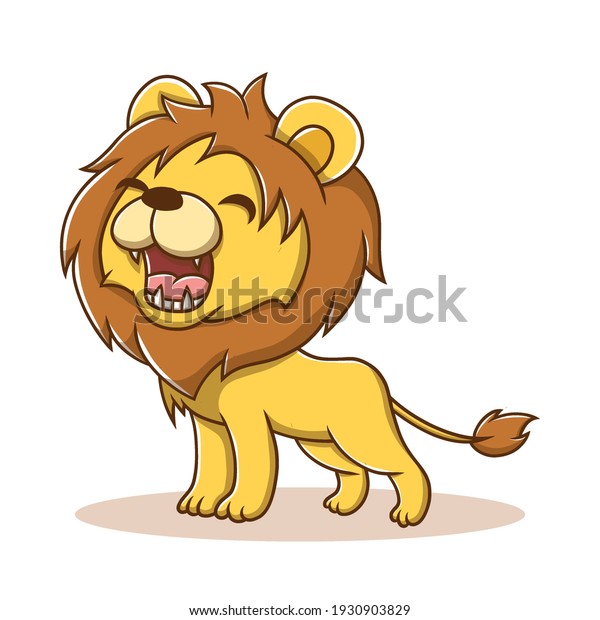 baby lion cartoon drawing