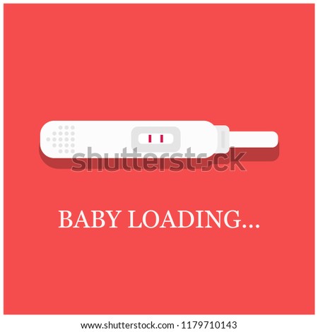 baby loading announcement pregnancy test stick stock vector royalty electronic baby announcement free