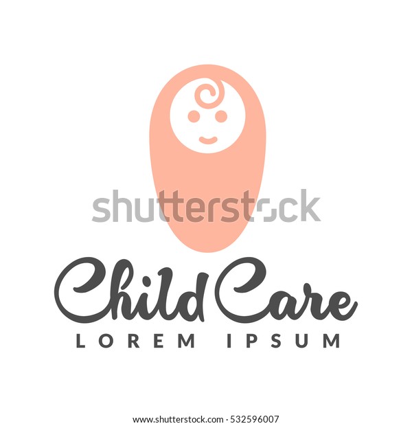 Logo De Bebe Icone Soins Pour Image Vectorielle De Stock Libre De Droits