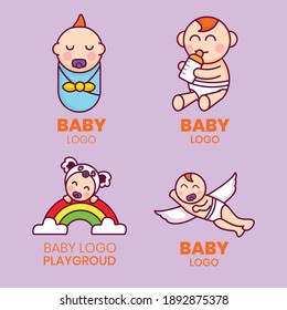 Baby Logo Collection Template Vector