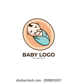 Baby Logo Design Template.Vector Illustration