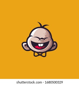 baby logo design vector illustration