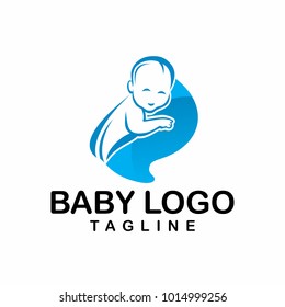 baby logo design vector template
