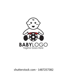 Baby logo design vector template
