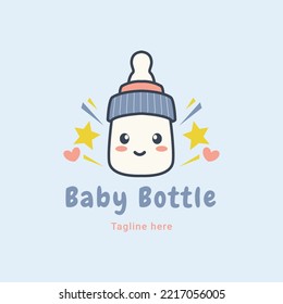 Baby logo illustration, baby store and baby shop logo vector 