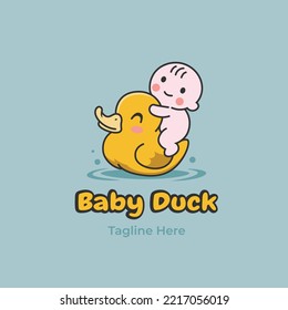 Baby logo illustration, baby store and baby shop logo vector 