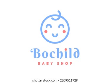 Logo para bebés, adecuado para una tienda infantil.
