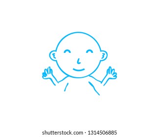 Baby logo template