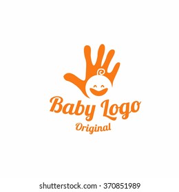 Plantilla de logotipo de bebé