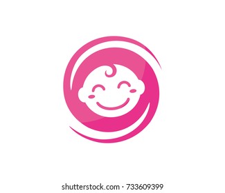 Baby Logo Template Design Vector, Emblem, Design Concept, Creative Symbol, Icon