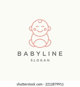 Baby logo template vector illustration design