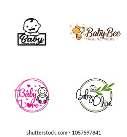 Baby logo vector