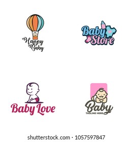 Baby Logo Vector Stock Vector (Royalty Free) 1057597847 | Shutterstock