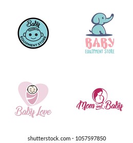 Baby logo vector