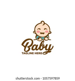 Baby logo vector