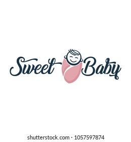 Baby logo vector