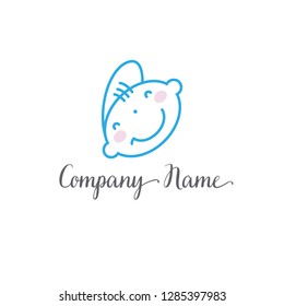 Baby Logo Vector Stock Vector (Royalty Free) 1285397986