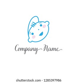 Baby logo vector