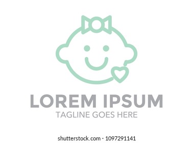 baby logo vector design. icon. vector illustration