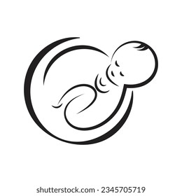 Logo des Babys, Vektorsymbol