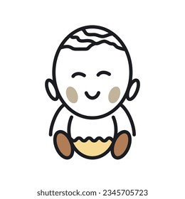 Baby logo vector icon templatedesign
