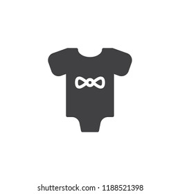 Baby loose jacket vector icon. filled flat sign for mobile concept and web design. Infant bodysuit simple solid icon. Symbol, logo illustration. Pixel perfect vector graphics