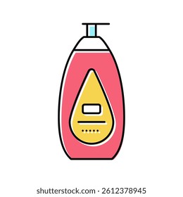 baby lotion cosmetic color icon vector. baby lotion cosmetic sign. isolated symbol illustration