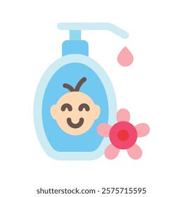 Baby lotion Vector EPS 10 for print, digital UI, UX kit, web and app development for health, personal care, body treatment and more.