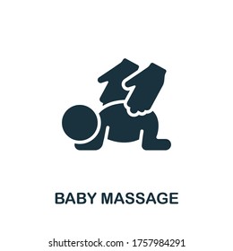 Baby Massage icon. Simple element from child development collection. Creative Baby Massage icon for web design, templates, infographics and more