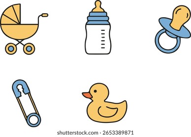 Baby Maternity Care Icon Set 50 Editable Vector Icons for Websit