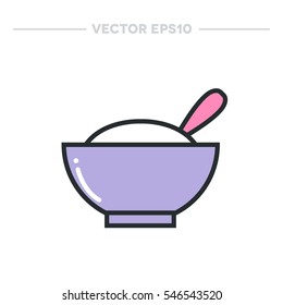 baby meal icon. vector illustration