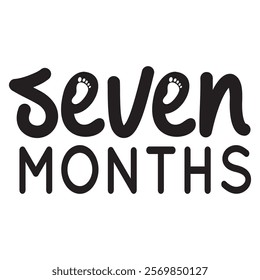 Baby Milestone Paw Traking Month