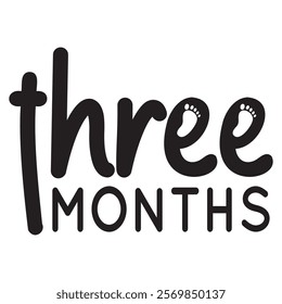 Baby Milestone Paw Traking Month