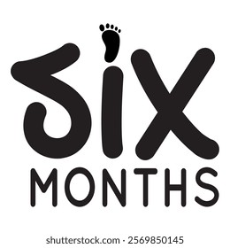 Baby Milestone Paw Traking Month
