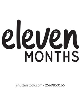 Baby Milestone Paw Traking Month