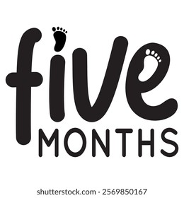 Baby Milestone Paw Traking Month