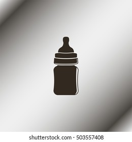 Baby milk in bottle.
