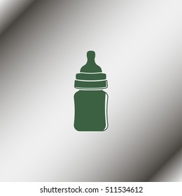 Baby milk in bottle.