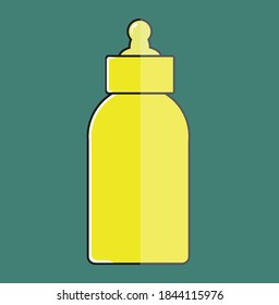 baby milk bottle icon, eps 9