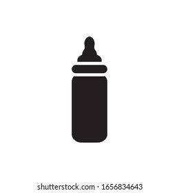 Baby milk bottle icon vector design template