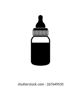 Baby milk bottle icon - Vector