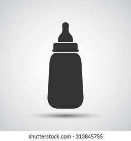 Baby milk bottle icon - Vector