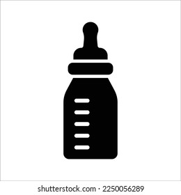 baby milk bottle simple icon design art