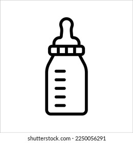 baby milk bottle simple icon design art